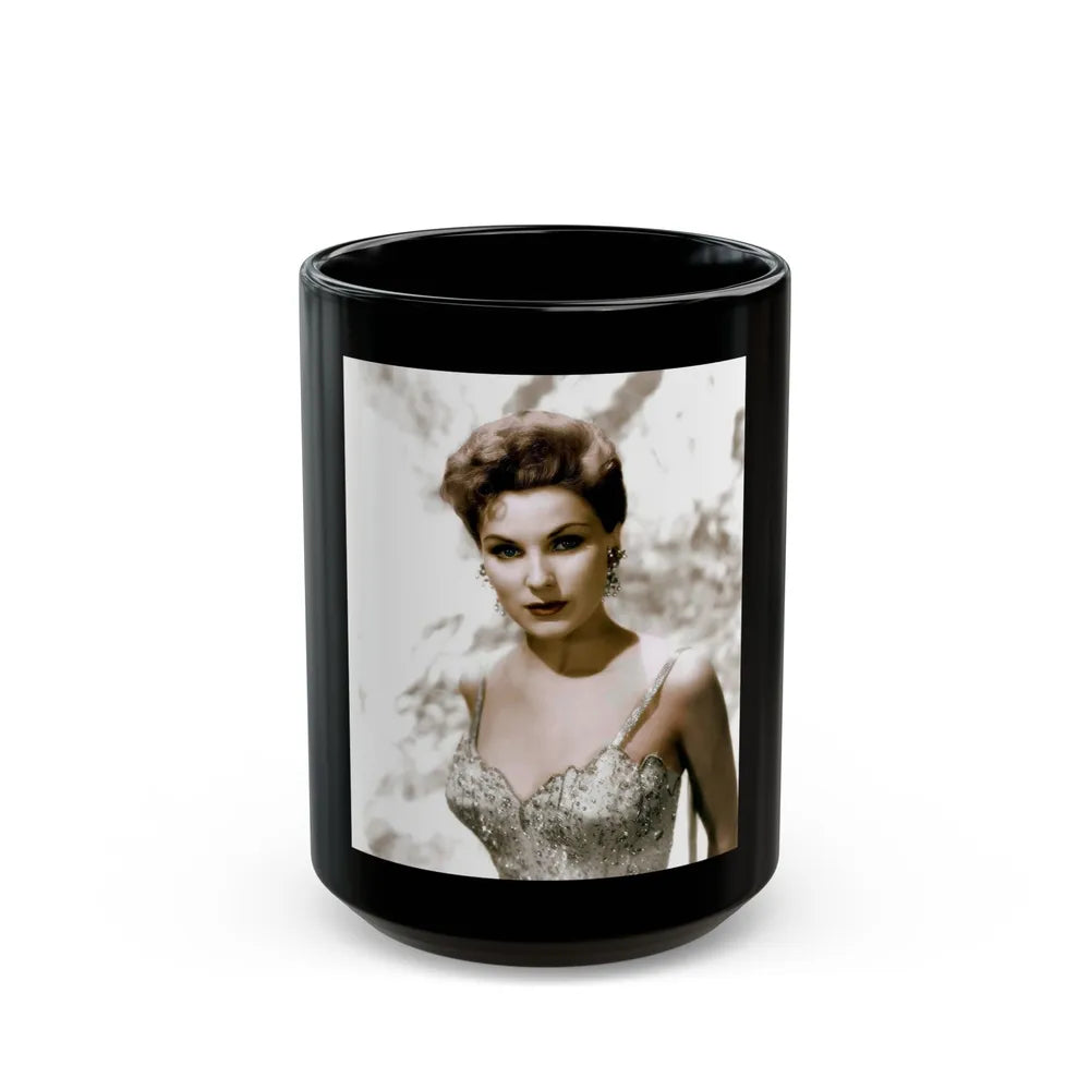 Debra Paget #132 (Vintage Female Icon) Black Coffee Mug-15oz-Go Mug Yourself