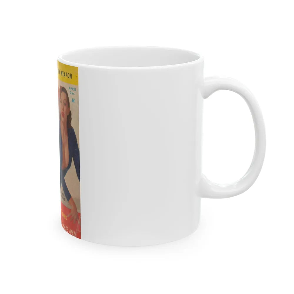 Dawn Richard #57 - Bold Pocket Mag. April '59 Cover 1 (Vintage Female Icon) White Coffee Mug-Go Mug Yourself