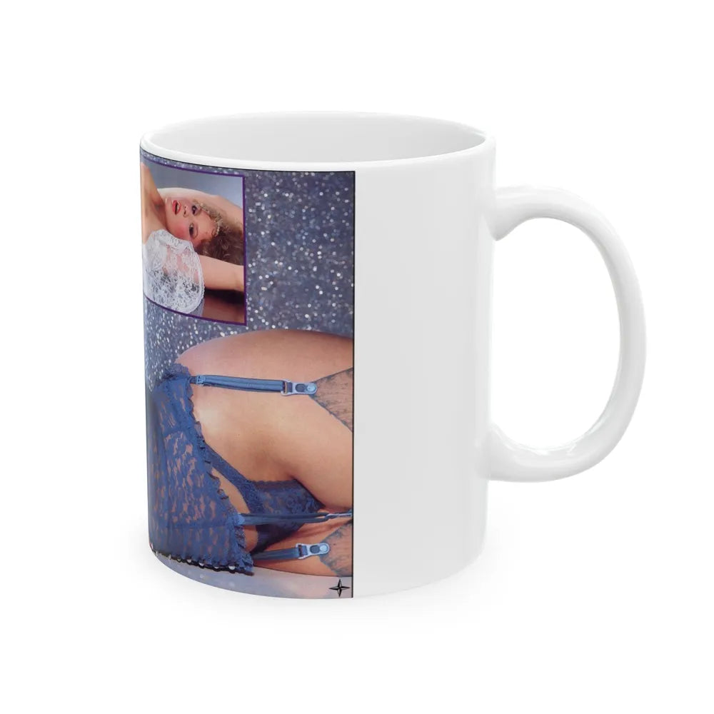 Linda Blair #194 - Topless (Vintage Female Icon) White Coffee Mug-Go Mug Yourself