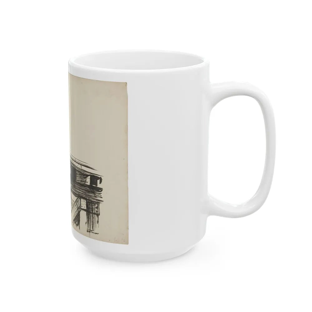 Blue Book Magazine Illustration - White Coffee Mug-Go Mug Yourself