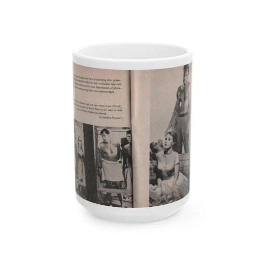 Kim Novak #165 - Scanned Mag. 66 Photos (Vintage Female Icon) White Coffee Mug-15oz-Go Mug Yourself