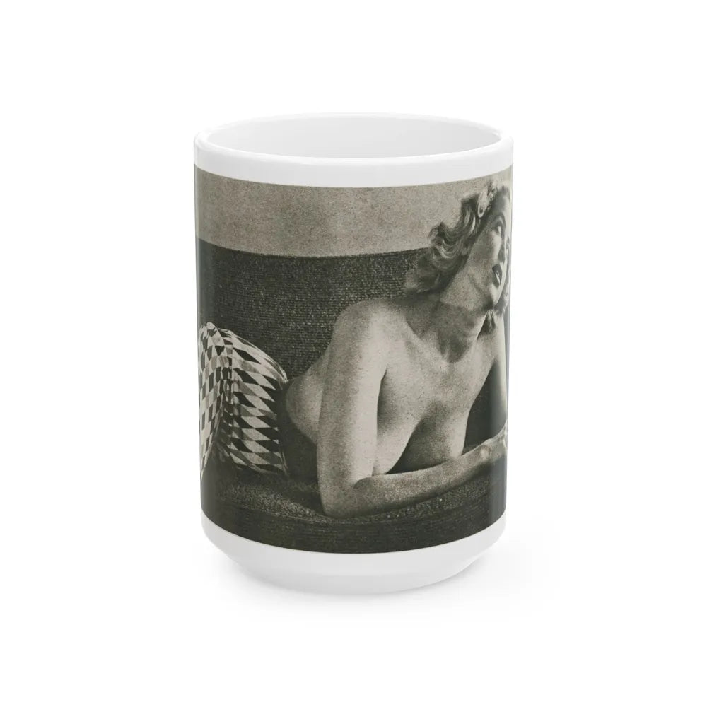 Eve Meyer #44 (Vintage Female Icon) White Coffee Mug-15oz-Go Mug Yourself