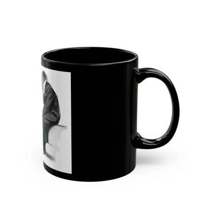 French Model by Sylvia Thompson, Britannia And Eve magazine, 1939 (1) - Black Coffee Mug-Go Mug Yourself