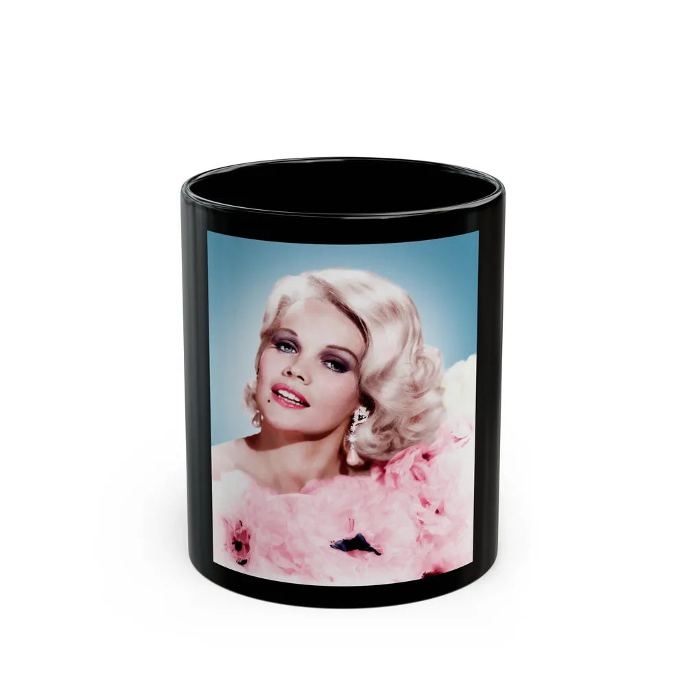 Carroll Baker #72 (Vintage Female Icon) Black Coffee Mug-11oz-Go Mug Yourself