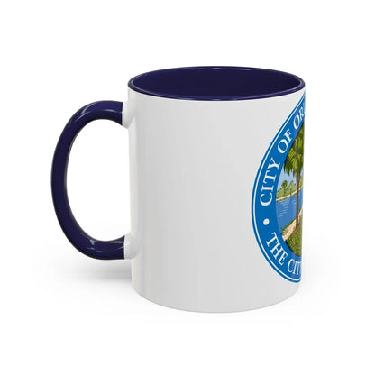 Seal of Orlando Florida - Accent Coffee Mug-Go Mug Yourself