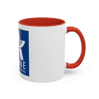 Flag of Aisne France - Accent Coffee Mug-Go Mug Yourself