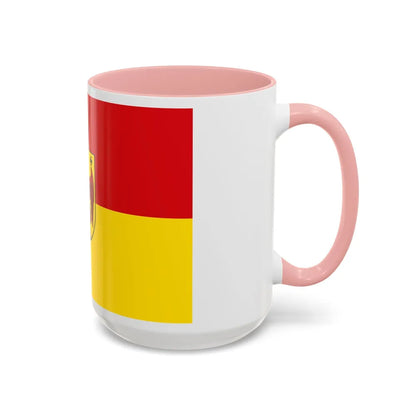 Flag of Burgenland Austria - Accent Coffee Mug-Go Mug Yourself