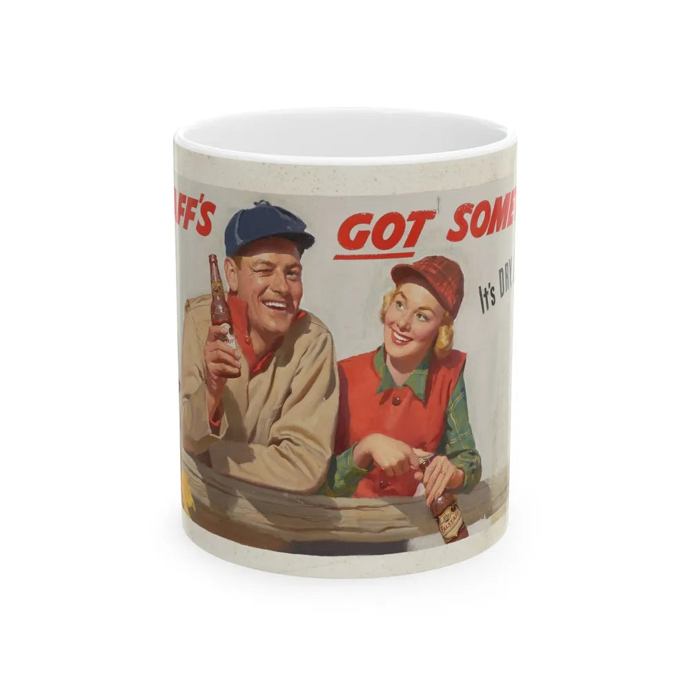 Falstaff's Got Something!, ad illustration - White Coffee Mug-11oz-Go Mug Yourself