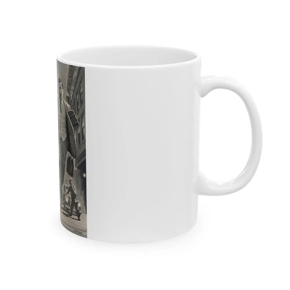 Diplomats, American Weekly magazine illustration - White Coffee Mug-Go Mug Yourself