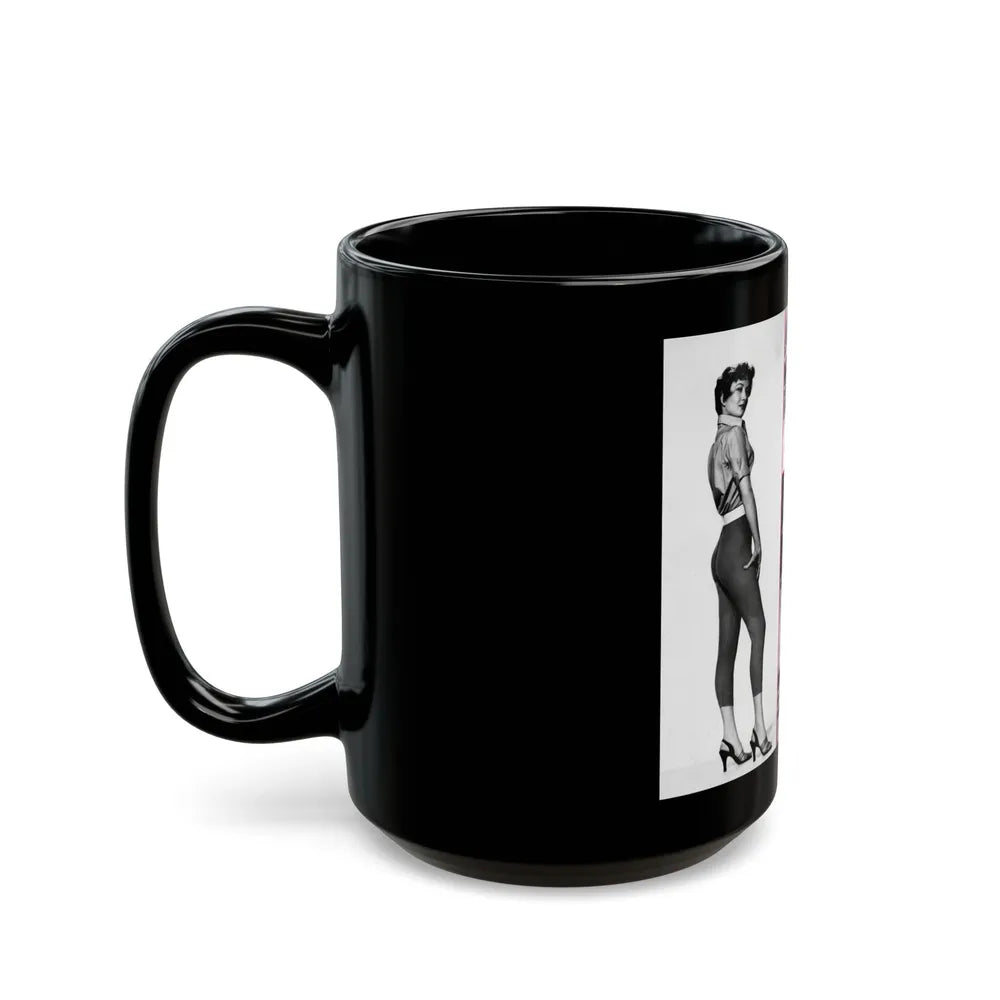 Carol Ohmart #81 (Vintage Female Icon) Black Coffee Mug-Go Mug Yourself