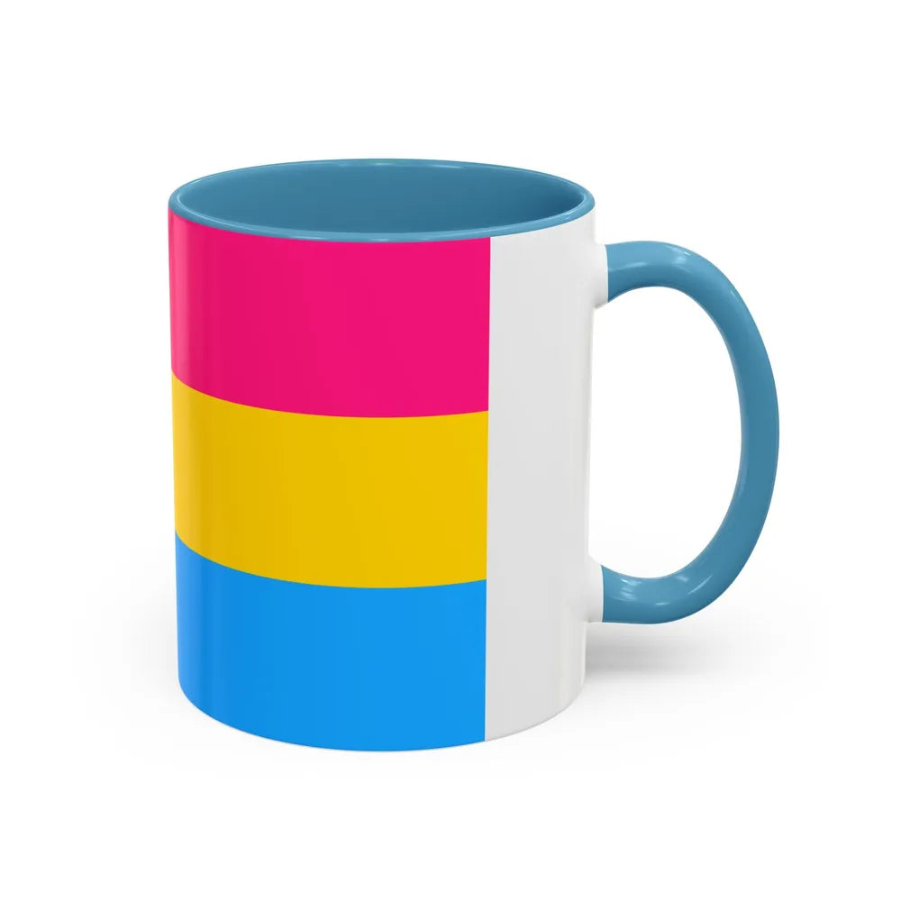 Pansexuality Pride Flag - Accent Coffee Mug-Go Mug Yourself