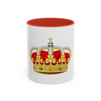 Royal Crown of Spain - Accent Coffee Mug-11oz-Red-Go Mug Yourself