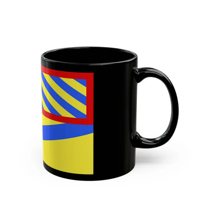 Flag of Yonne France 2 - Black Coffee Mug-Go Mug Yourself