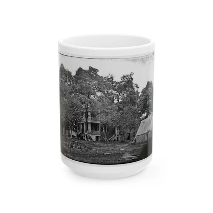 Fairfax Court House, Va. House Used As A Headquarters By Gen. G. B. Mcclellan And Gen. P. G. T. Beauregard (U.S. Civil War) White Coffee Mug-15oz-Go Mug Yourself