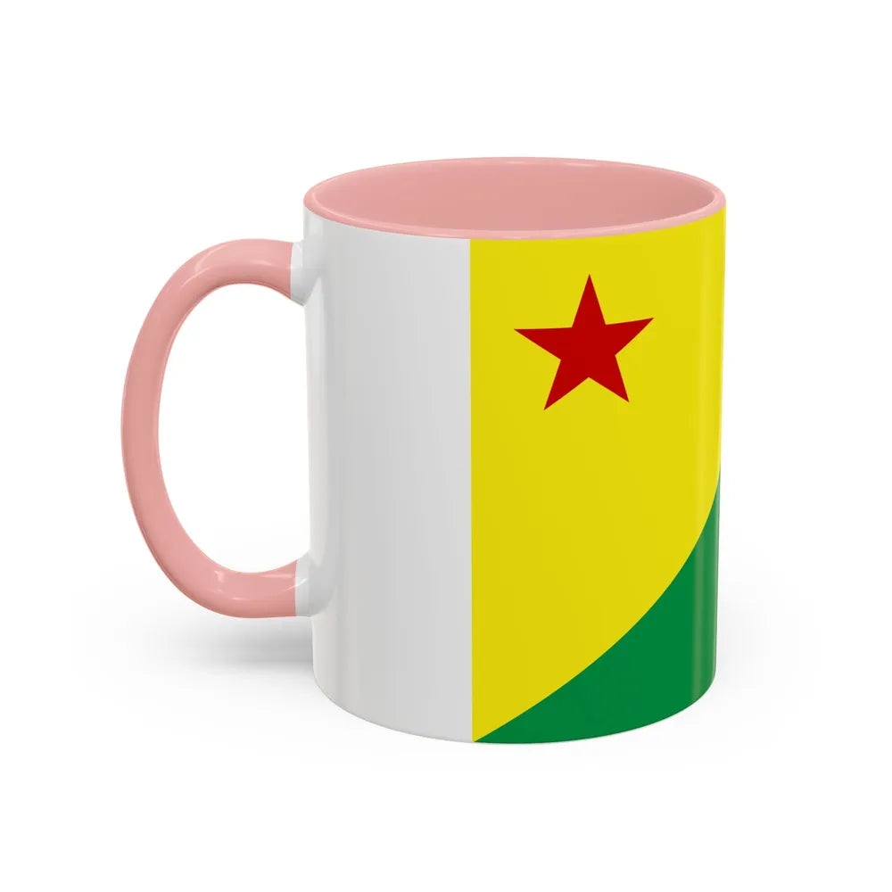 Flag of Acre Brazil - Accent Coffee Mug-Go Mug Yourself