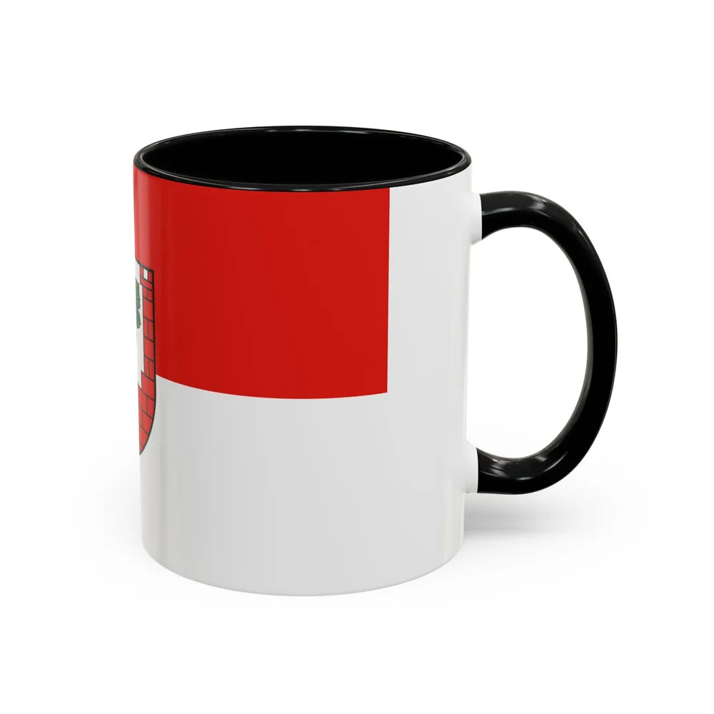 Flag of Burgenlandkreis Germany - Accent Coffee Mug-Go Mug Yourself