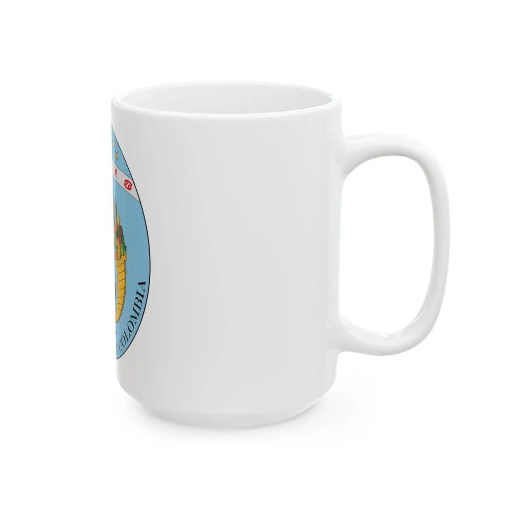 Coat of arms of Ecuador (1830) - White Coffee Mug-Go Mug Yourself