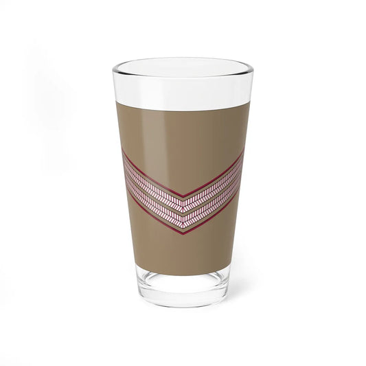 02. QELF CPL (Qatar) (Military Rank) Pint Glass 16oz 16oz - Go Mug Yourself