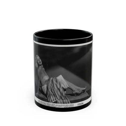 Jeanne Carmen #91 (Vintage Female Icon) Black Coffee Mug-11oz-Go Mug Yourself