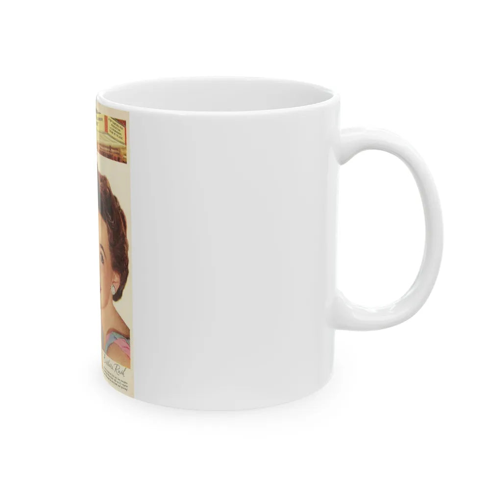 Barbara Rush #74 - Lux Soap Add (Vintage Female Icon) White Coffee Mug-Go Mug Yourself