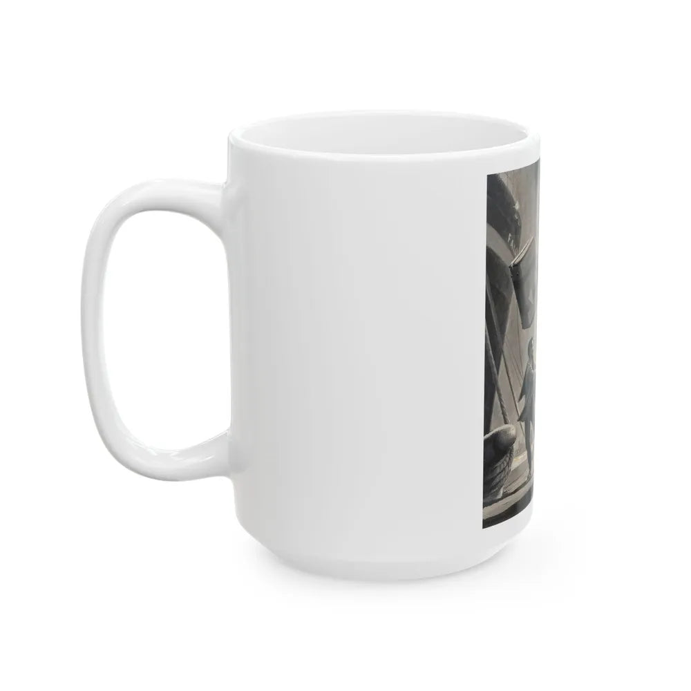 Diplomats, American Weekly magazine illustration - White Coffee Mug-Go Mug Yourself