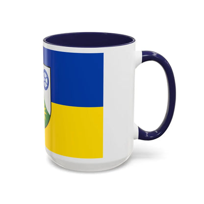 Flag of Donnersbergkreis Germany - Accent Coffee Mug-Go Mug Yourself