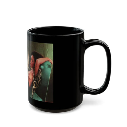 Ola Ray #110 (Vintage Female Icon) Black Coffee Mug-Go Mug Yourself