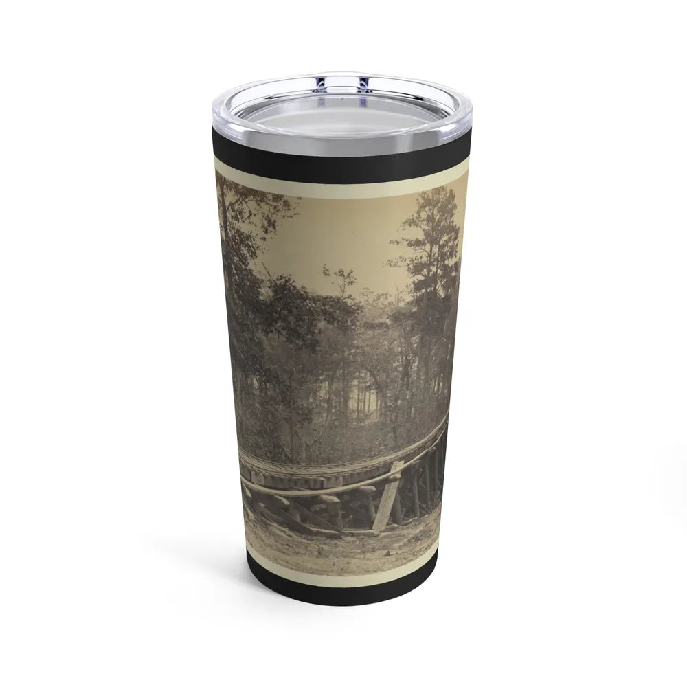 Railroad Bridge With Timber Trestles (U.S. Civil War) Tumbler 20oz-20oz-Go Mug Yourself