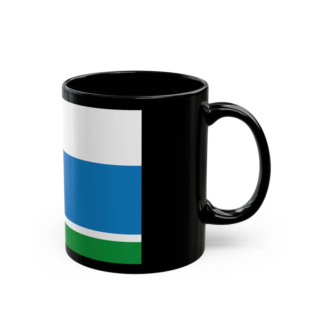 Flag of Sverdlovsk Oblast Russia - Black Coffee Mug-Go Mug Yourself