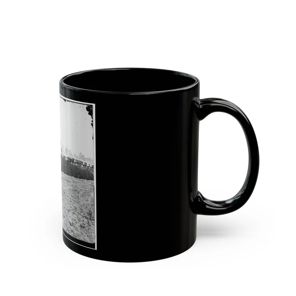 City Point, Virginia (Vicinity). Park Of Army Wagon Wheels (U.S. Civil War) Black Coffee Mug-Go Mug Yourself