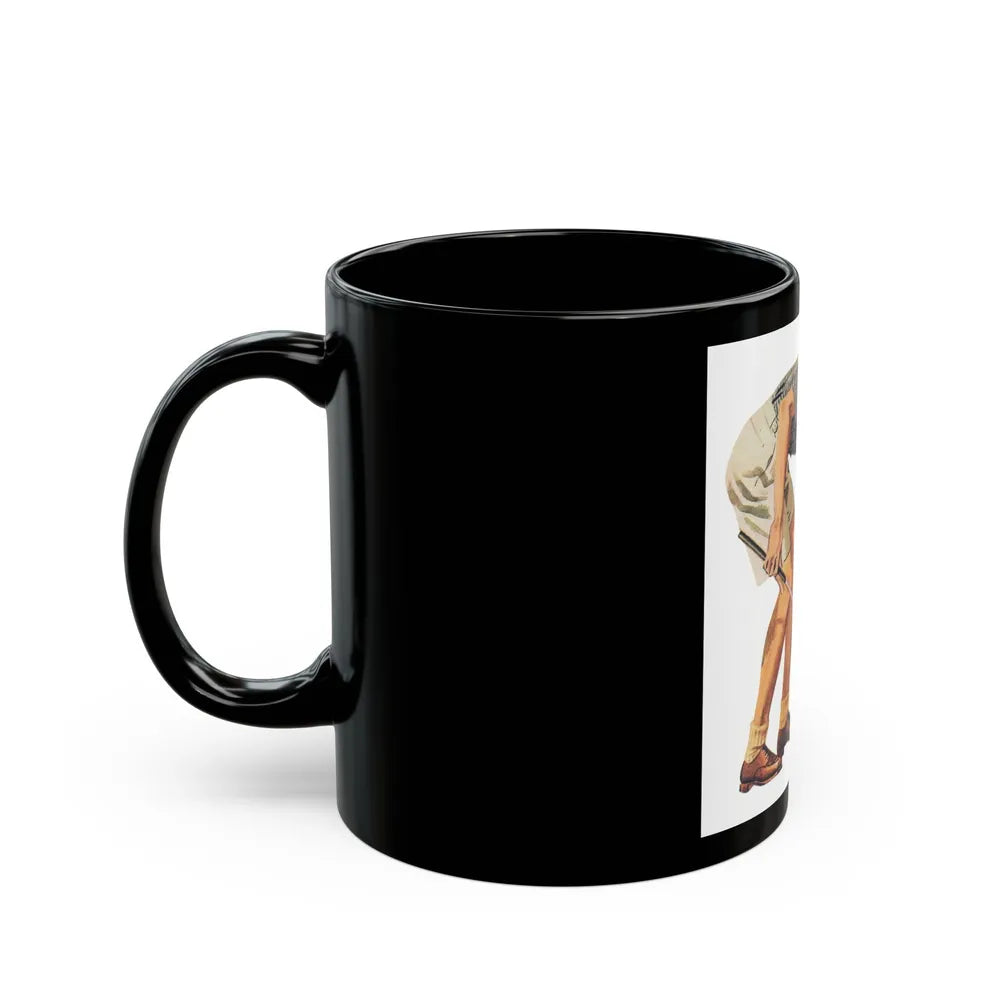 Fashion Illustration, Esquire magazine, 1949 (4) - Black Coffee Mug-Go Mug Yourself