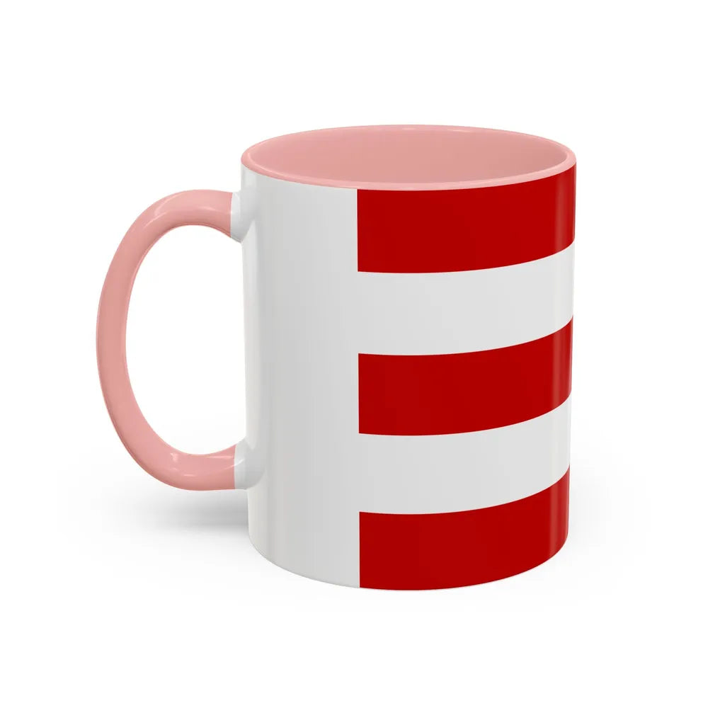 Flag of Cuneo Italy - Accent Coffee Mug-Go Mug Yourself