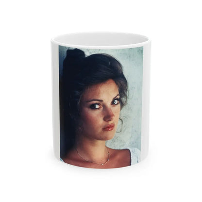 Jane Seymour #31 (Vintage Female Icon) White Coffee Mug-11oz-Go Mug Yourself