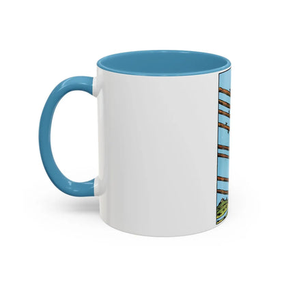 The 8 of Wands (Tarot Card) Accent Coffee Mug-Go Mug Yourself