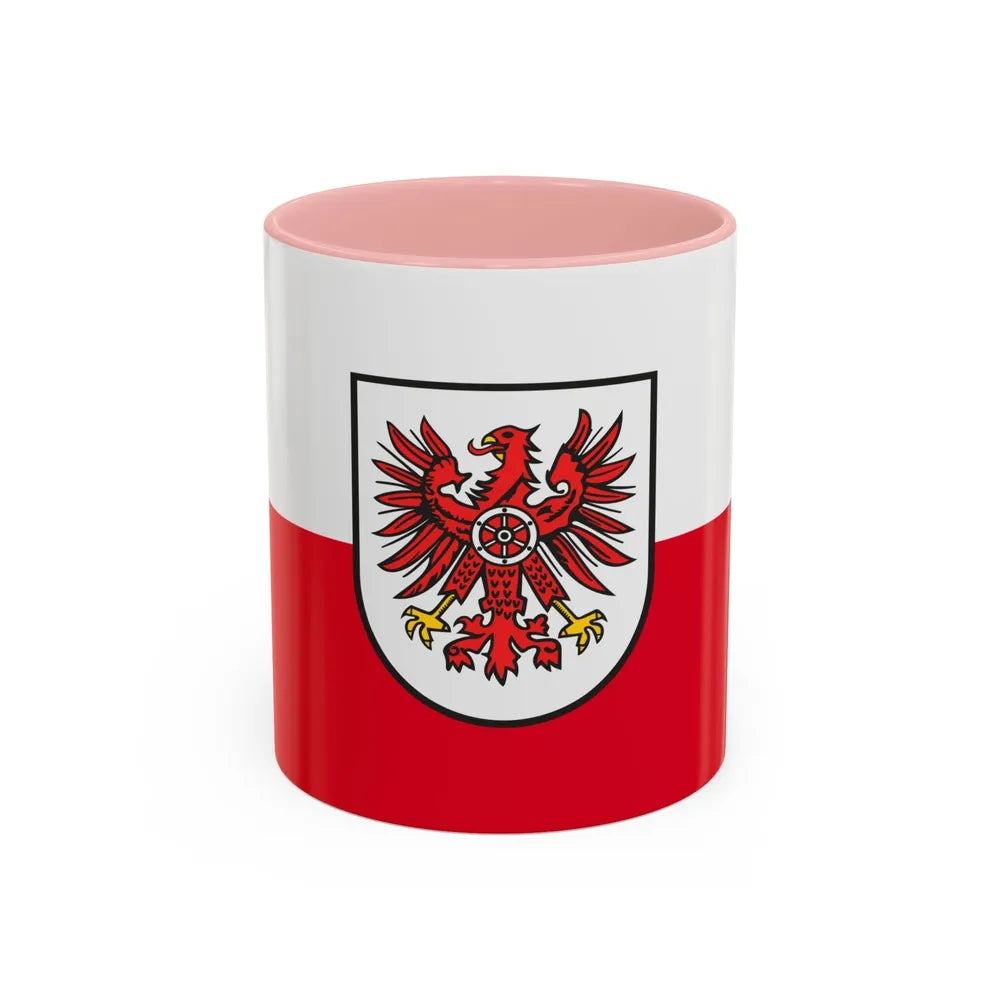 Flag of Eichsfeld Germany - Accent Coffee Mug-11oz-Pink-Go Mug Yourself