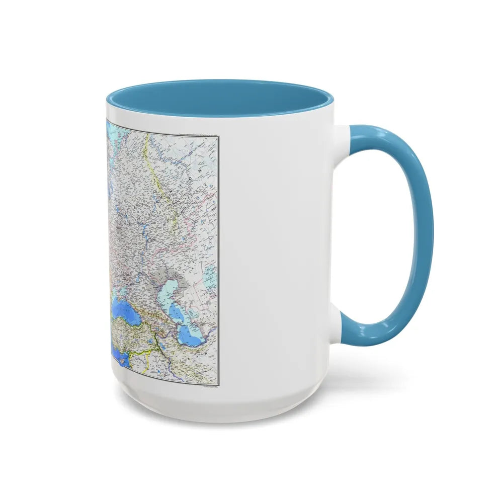 Europe (1983) (Map) Accent Coffee Mug-Go Mug Yourself