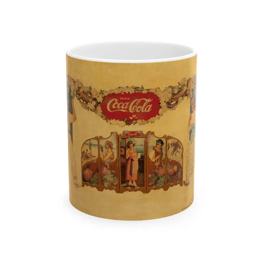 Coca-Cola, beverage advertisement - White Coffee Mug-11oz-Go Mug Yourself