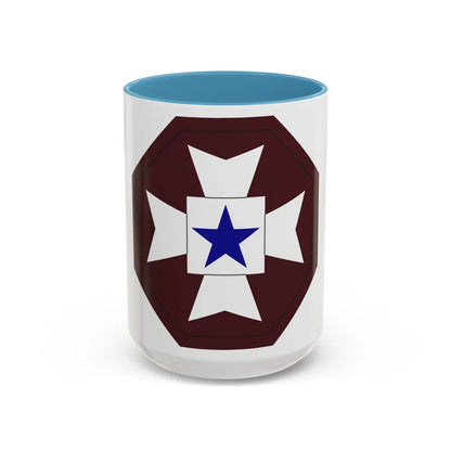 Medical Command Europe (U.S. Army) Accent Coffee Mug-15oz-Light Blue-Go Mug Yourself