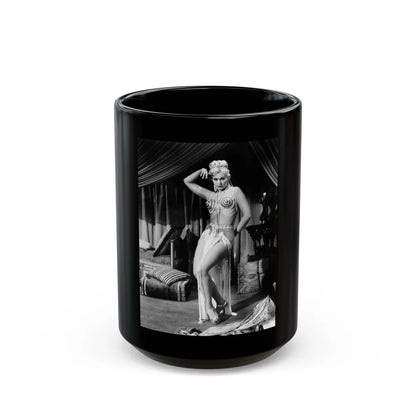 Kim Novak #289 (Vintage Female Icon) Black Coffee Mug-15oz-Go Mug Yourself