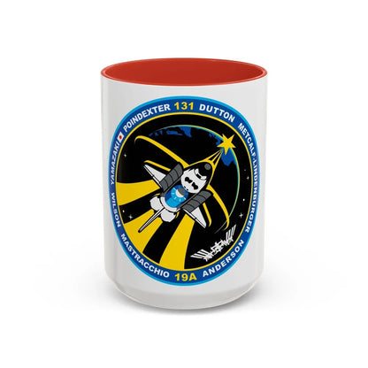 STS 131 (NASA) Accent Coffee Mug-15oz-Red-Go Mug Yourself