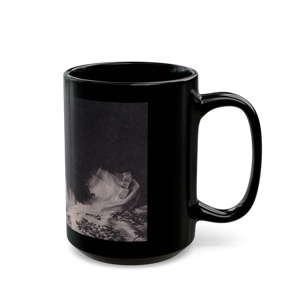 Julie Newmar #377 (Vintage Female Icon) Black Coffee Mug-Go Mug Yourself