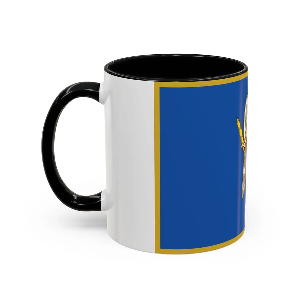 Flag of Kyiv Ukraine - Accent Coffee Mug-Go Mug Yourself