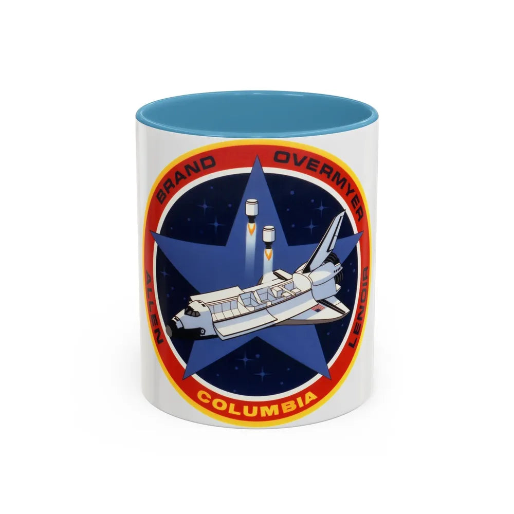 STS 5 (NASA) Accent Coffee Mug-11oz-Light Blue-Go Mug Yourself