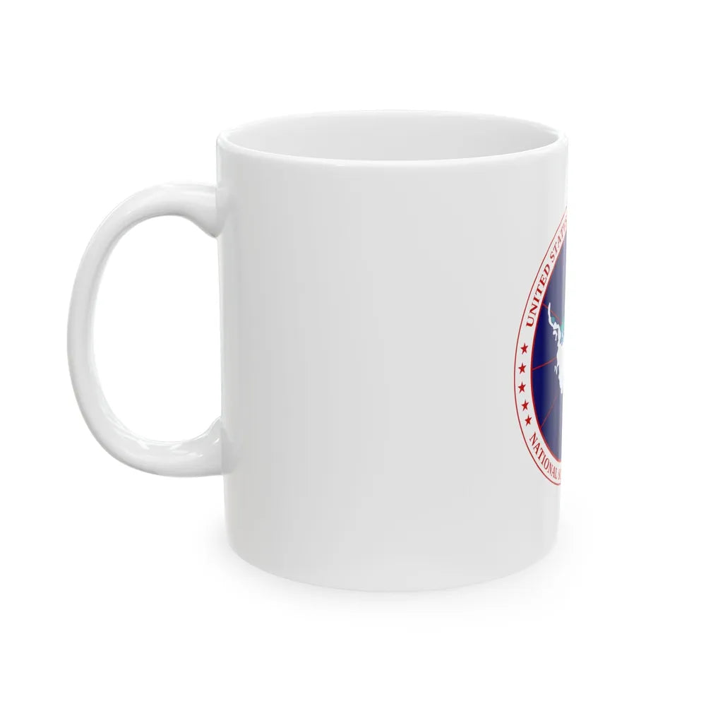 Flag of National Science Foundation Antarctic Program - White Coffee Mug-Go Mug Yourself