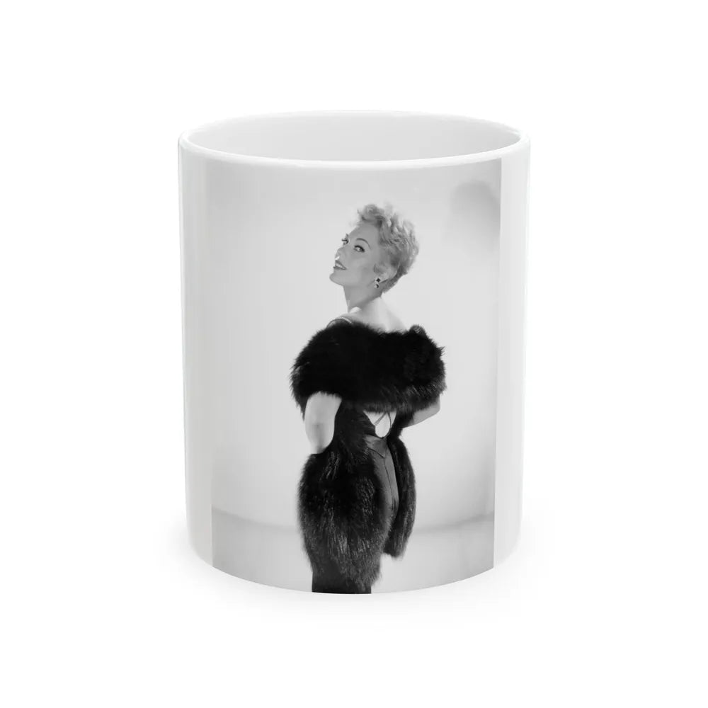 Kim Novak #252 (Vintage Female Icon) White Coffee Mug-11oz-Go Mug Yourself