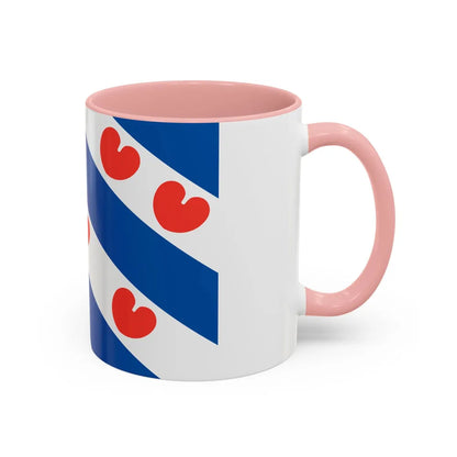 Flag of Friesland Netherlands - Accent Coffee Mug-Go Mug Yourself