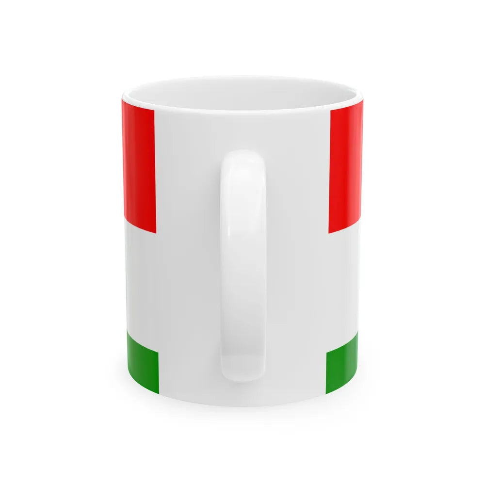 Flag of Posavina Canton Bosnia and Herzegovina - White Coffee Mug-Go Mug Yourself