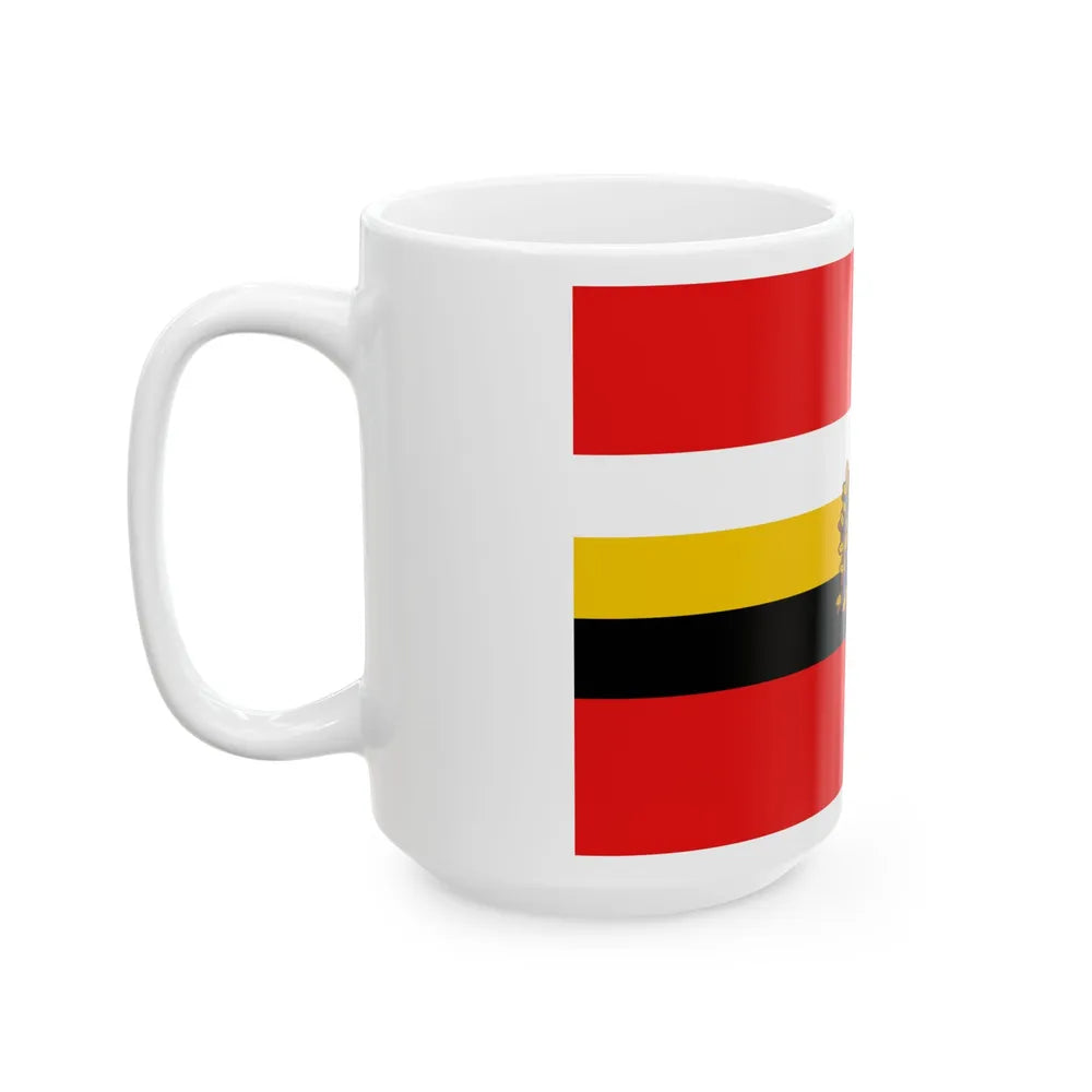 Flag of Kursk Oblast Russia - White Coffee Mug-Go Mug Yourself