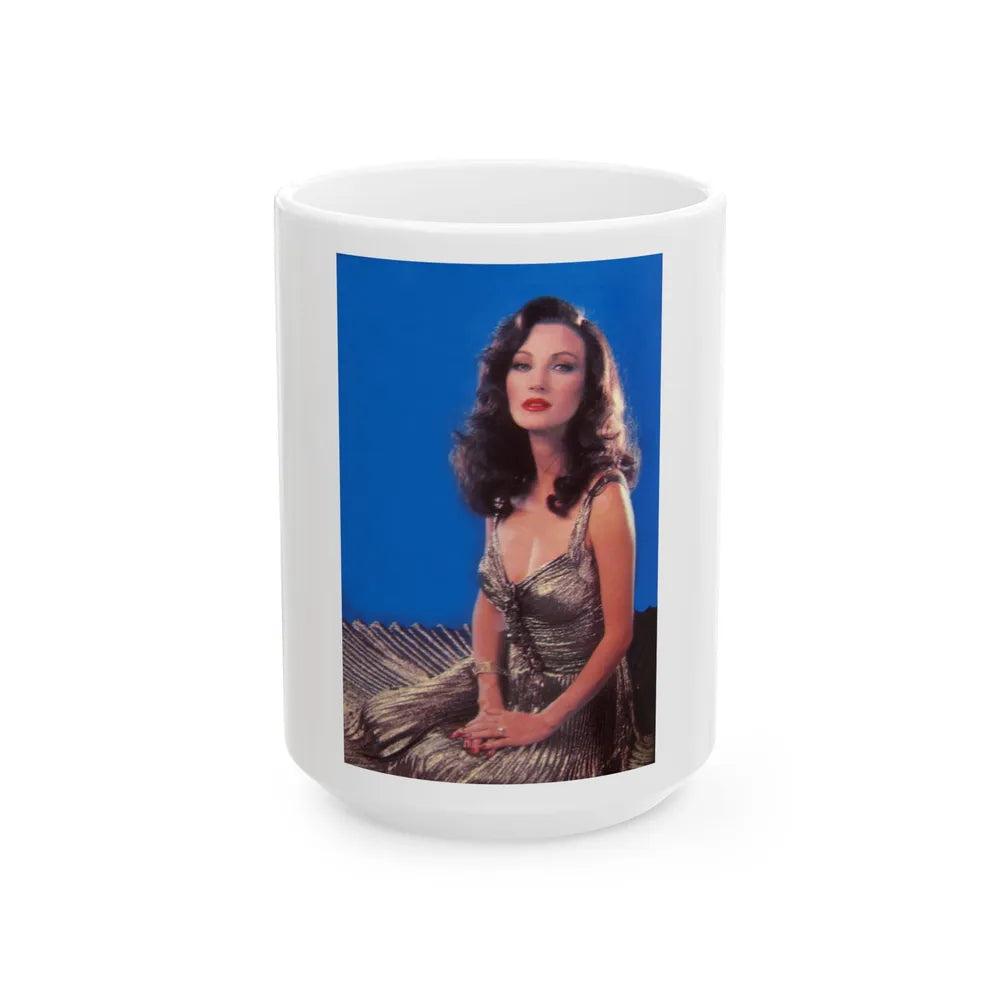 Jane Seymour #80 (Vintage Female Icon) White Coffee Mug-15oz-Go Mug Yourself