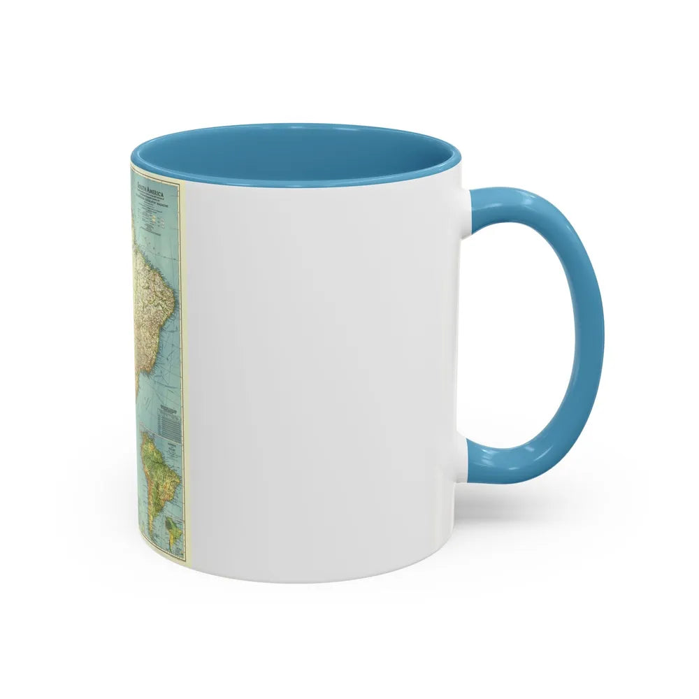 South America (1942) (Map) Accent Coffee Mug-Go Mug Yourself